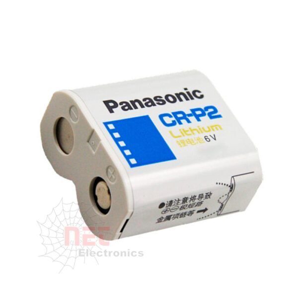 بطارية باناسونيك PANASONIC 6V CR-P2 - بطارية باناسونيك PANASONIC 6V CR-P2 الأصلية لتشغيل الكاميرات والأجهزة الإلكترونية Original PANASONIC 6V CR-P2 lithium battery for cameras and electronic devices