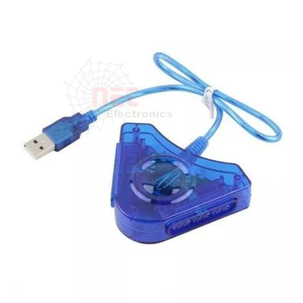 وصلة ذراعات بلاي ستيشن PLAY STATION 2 TO USB - وصلة ذراعات بلاي ستيشن 2 إلى USB لتشغيل وحدات التحكم على الكمبيوتر PLAY STATION 2 TO USB controller adapter for PC gaming