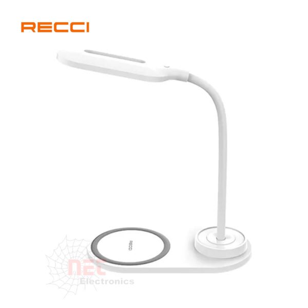 اباجورة مكتب تاتش مع شاحن وايرليس RECCI L08 - اباجورة مكتب تاتش مع شاحن وايرليس RECCI L08 بتصميم عصري RECCI L08 touch desk lamp with wireless charger modern design