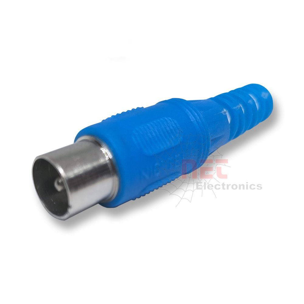 جاك اريال صباع ازرق RF جاك اريال صباع ازرق RF - جاك اريال صباع ازرق RF لتحسين إشارة التلفزيون Blue RF aerial jack connector for TV and receiver
