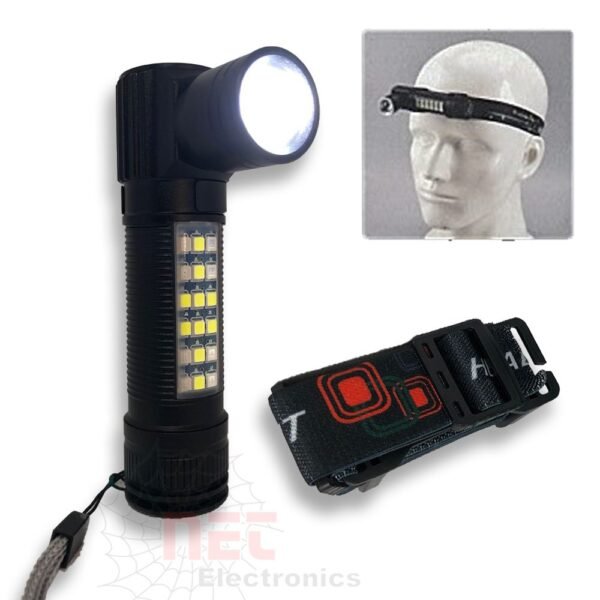 كشاف رأس معدني - كشاف رأس معدني قوي وقابل للشحن لمختلف الاستخدامات Metal headlamp rechargeable and durable for outdoor activities