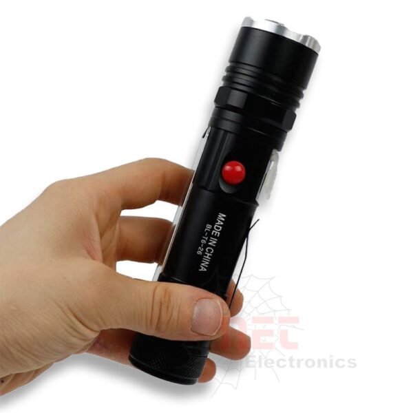 كشاف T6-26 يدوي معدني صغير - كشاف T6-26 يدوي معدني صغير مع إضاءة جانبية COB Mini metal flashlight T6-26 with COB side light