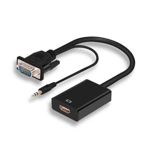 VGA TO HDMI Convertor - محول VGA TO HDMI لتوصيل الكمبيوتر بالشاشات الحديثة VGA TO HDMI Convertor for connecting old computers to modern displays