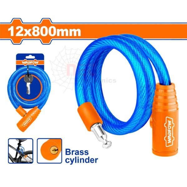 قفل عجلة واير بقفل مغطى WADFO - قفل عجلة واير بقفل مغطى WADFO لحماية الدراجات WADFO Covered Wire Wheel Lock for bicycles and motorcycles