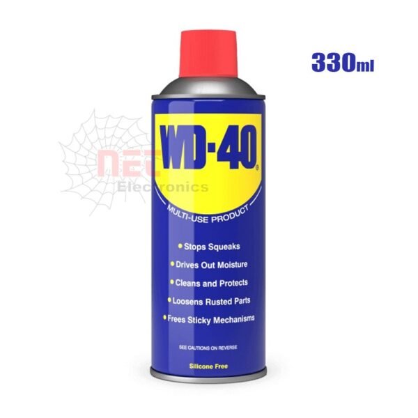 اسبراي مزيل الصدأ - عبوة اسبراي مزيل الصدأ WD-40 سعة 330 مل لتشحيم وحماية المعادن WD-40 anti rust spray can 330ml for metal protection and lubrication