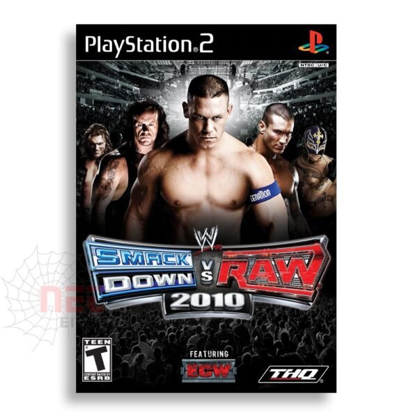 WWE Smack Down VS Raw 2010 PS2 CD - اسطوانة لعبة WWE Smack Down VS Raw 2010 لجهاز بلايستيشن 2 WWE Smack Down VS Raw 2010 PS2 CD game disc case