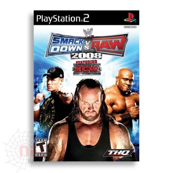 WWE Smackdown VS Raw 2008 - غلاف لعبة WWE Smackdown VS Raw 2008 WWE Smackdown VS Raw 2008 game cover
