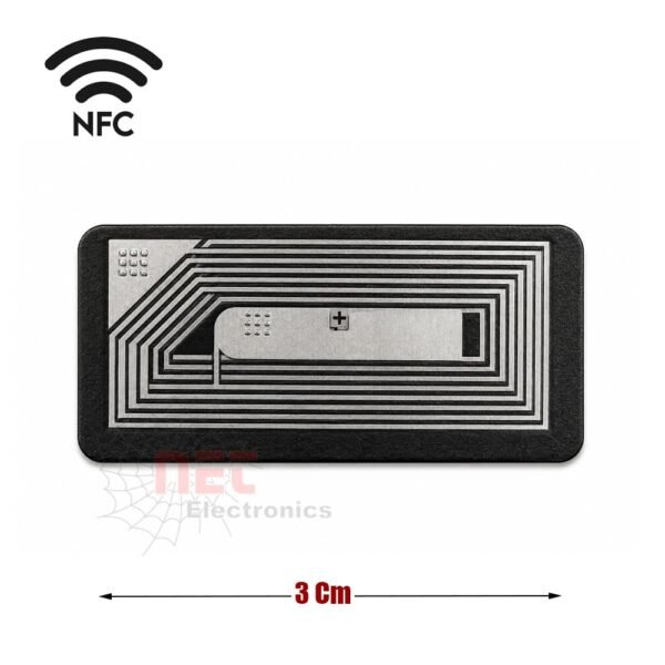 استيكر NFC انتي ميتال مستطيل ANTI METAL للأسطح المعدنية ANTI METAL Rectangular NFC Sticker for metallic surfaces