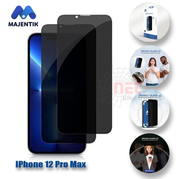 اسكرينة فاميه iPhone 12 Pro Max - اسكرينة فاميه iPhone 12 Pro Max لحماية الشاشة والخصوصية iPhone 12 Pro Max privacy screen protector close up