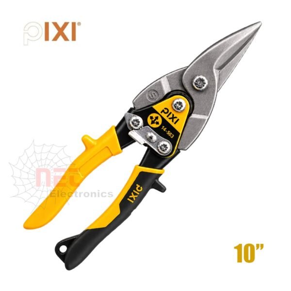 مقص صاج 10 بوصة سوستة لوكس PIXI لقطع المعادن PIXI 10 inch spring loaded tin snips for metal cutting