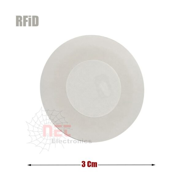 استيكر مدور RFiD للاتصال الذكي ونقل البيانات Round RFiD sticker for smart connectivity and data transfer