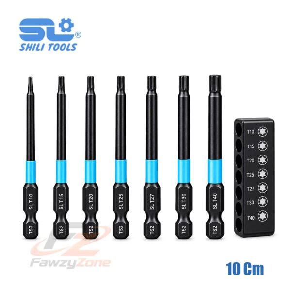 طقم لقم الانكيه نجمة 7 قطع 10 سم على كارت SL Star Allen Bit Set 7 Pcs 10 cm on SL Card