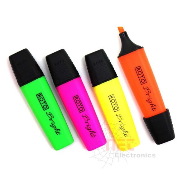 طقم قلم تضليل فوسفوري هاي لاين - طقم قلم تضليل فوسفوري هاي لاين ملون للمذاكرة والمكتب Highlighter pens set colorful for studying and office use