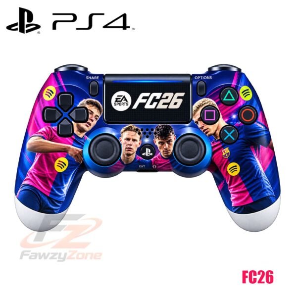 ذراع بلاي ستيشن 4 PS4 علبة أشكال ألعاب FC26 بتصميم أنيق ومريح