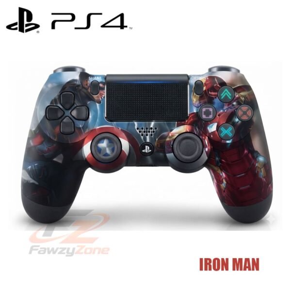 ذراع بلاي ستيشن 4 PS4 علبة أشكال ألعاب IRON MAN بتصميم أنيق ومميز