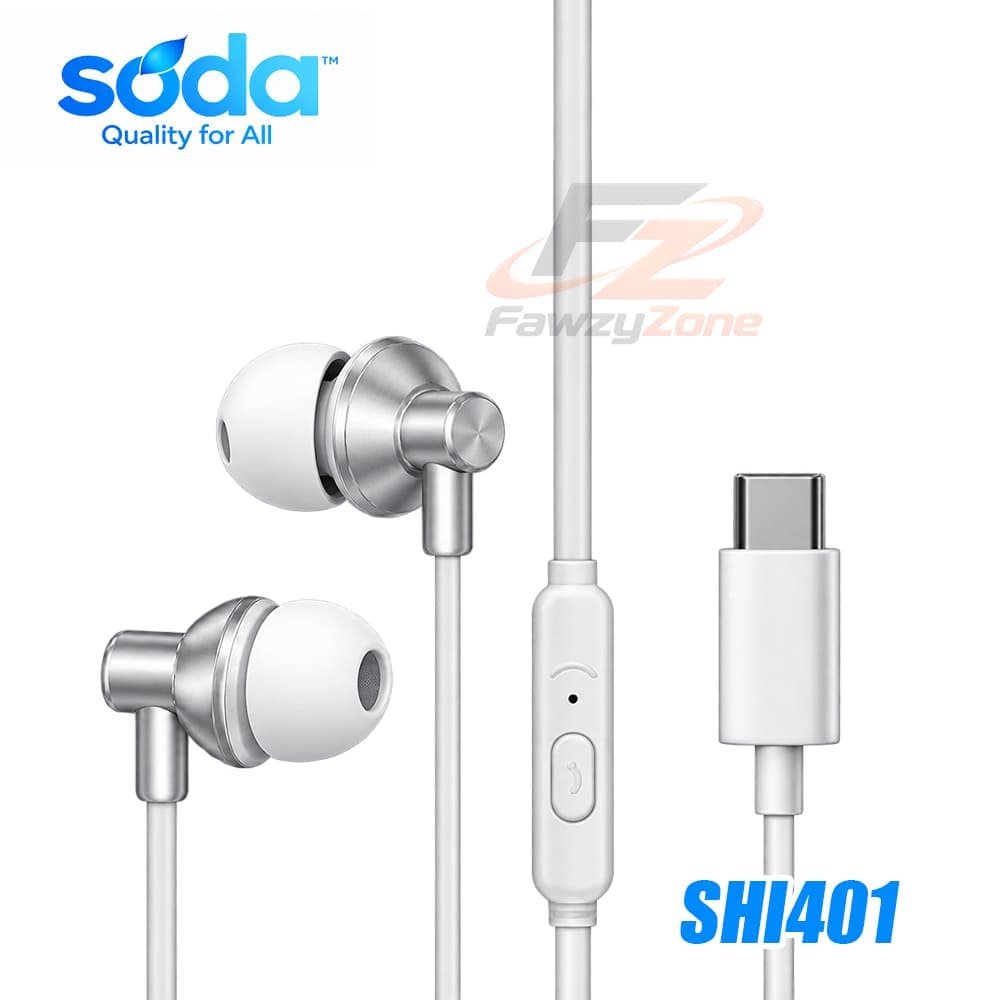 سماعة هيدفون كاوتش سوكت TTPE-C تايب سي SODA سماعة هيدفون كاوتش سوكت TTPE-C تايب سي SODA لتجربة صوت نقية