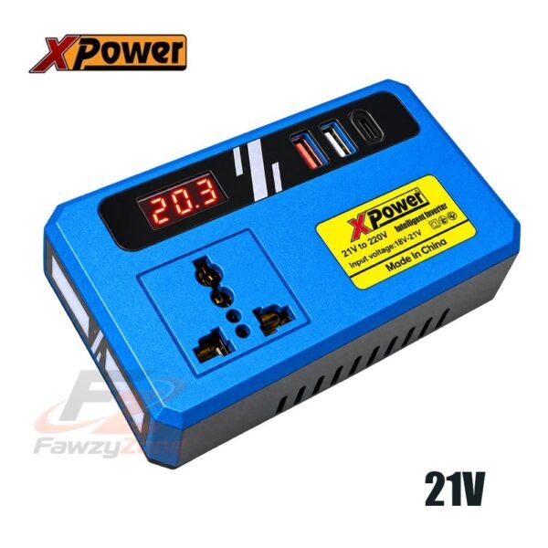 محول تيار 21V وسط بكشاف XPOWER عالي الجودة للأدوات اللاسلكية