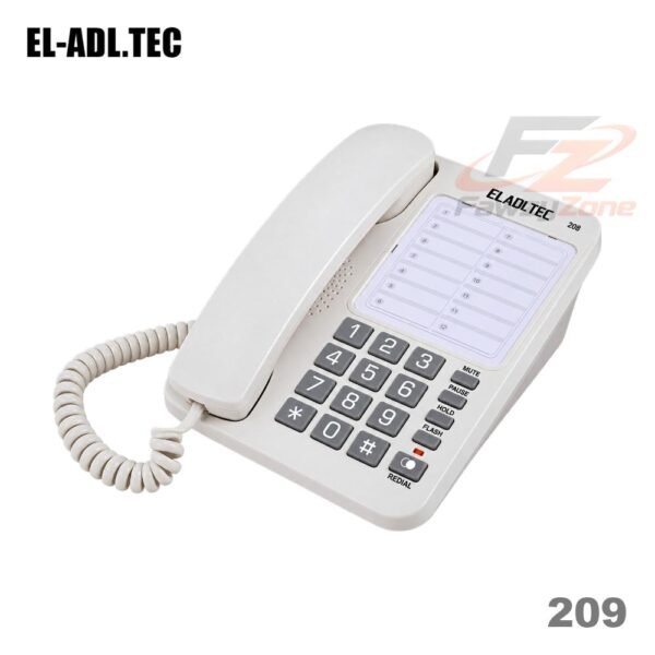تليفون العدل تك بدون شاشة 209 EL-ADL-TEC الأسضي العملي للمكاتب والمنازل