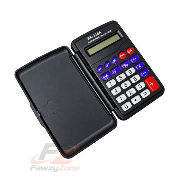 الة حاسبة جيب بغطاء موديل KK-328A محمولة وعملية للاستخدام المدارس والمكاتب