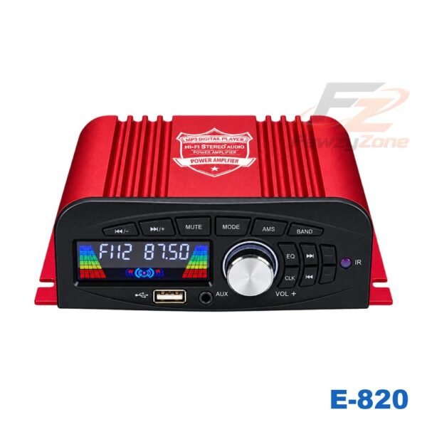 مضخم صوت ( جي ام ) الاسطورة 4 مخرج 12V فولت GM ELOSTORAH E-820 للسيارات