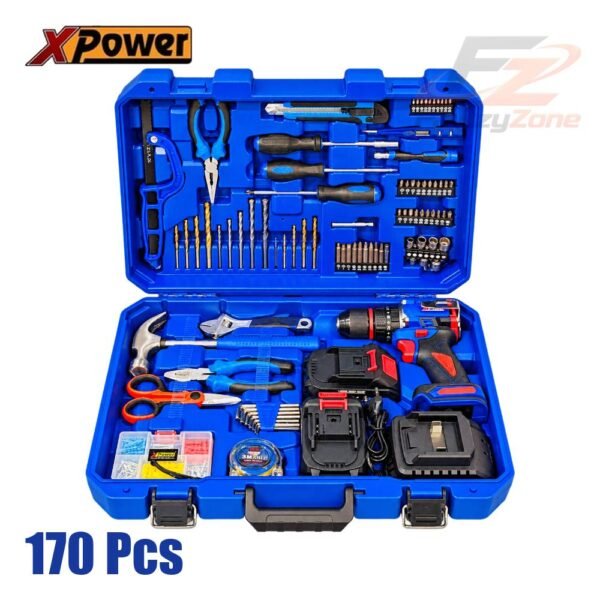 شنطة عدة 170 قطعة ماكيتا 60 نيوتن XPOWER متكاملة للصيانة والورش
