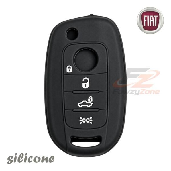 جراب سيليكون لمفتاح ريموت فيات قلاب 4 زراير FIAT لحماية المفتاح من الخدوش والصدمات