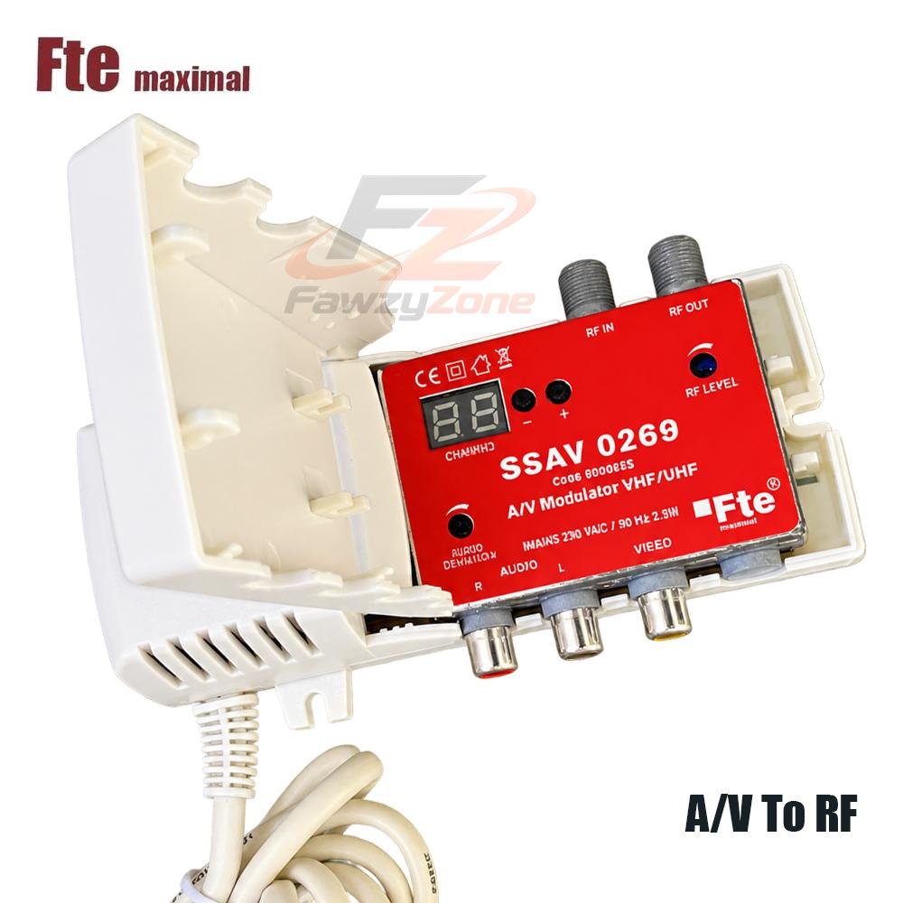 مديوليتور تحويل إشارة AV TO RF أسباني FTE لتوصيل الأجهزة