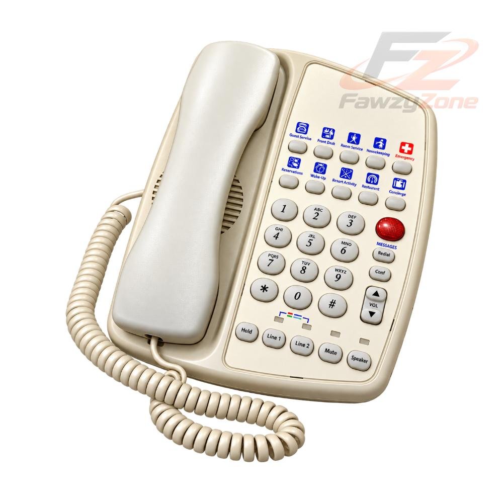 تليفون أرضي بدون شاشة TELE MATRIX 57359 تليفون أرضي بدون شاشة TELE MATRIX 57359 بلون كلاسيكي أنيق للاستخدام المكتبي والمنزلي