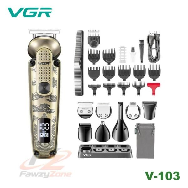 ماكينة حلاقة 8×1 موديل VGR V-103 متعددة الاستخدامات للرجال