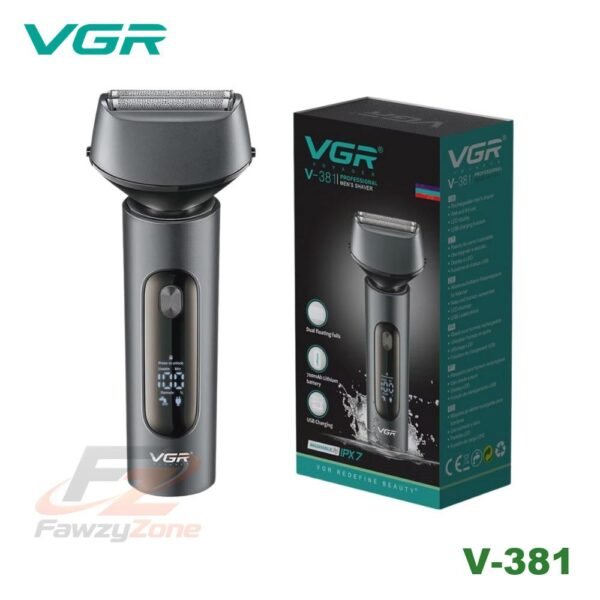 ماكينة حلاقة VGR V-381 الأصلية لتحديد الشعر واللحية باحترافية عالية