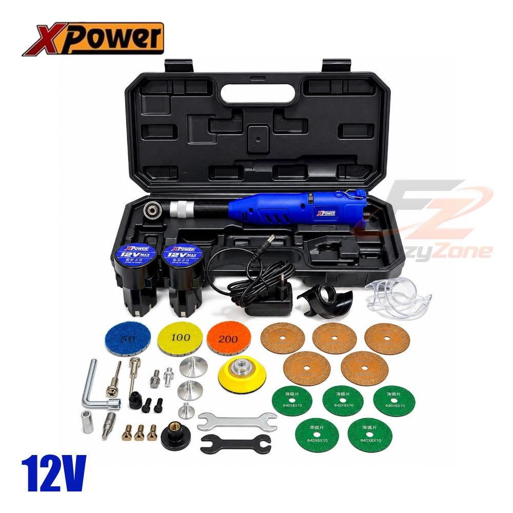 ميني كرافت شحن 12V شنطة 2 بطارية XPOWER ميني كرافت شحن 12V شنطة 2 بطارية XPOWER مع الملحقات