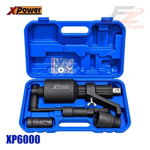 دريل عجل يدوي بلقم XPOWER عالي الجودة لفك وربط صواميل إطارات السيارات في الطوارئ